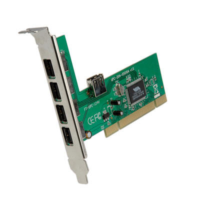 Carte d'interface USB 2.0, 4+1 ports, VALUE