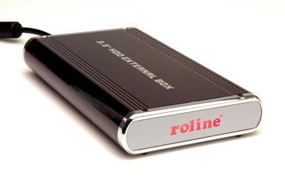 Bo tier externe, aluminium, 3,5", USB 2.0, ROLINE